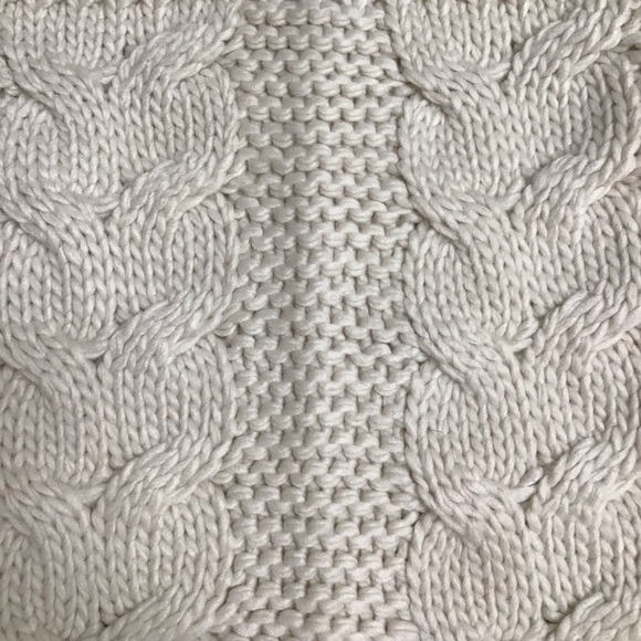 Chunky Knit Infinity Funnel Scarf Women’s Ivory Cream Thick Yarn Neck Warmer - Picture 7 of 13